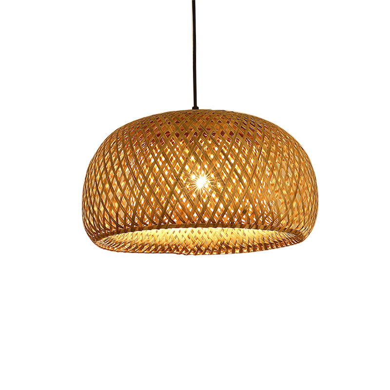 Bamboo lantern chandeliers Japanese lamps restaurants, hot pot restaurants, homestays and hotels, personalized bamboo art lampshades